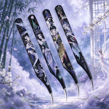 Dream Fold 1.0 Tweezers Kang Star – Golden Feather Tweezers / Kang Star- Dolphin-Style Tweezers - JoyJollyCrafts
