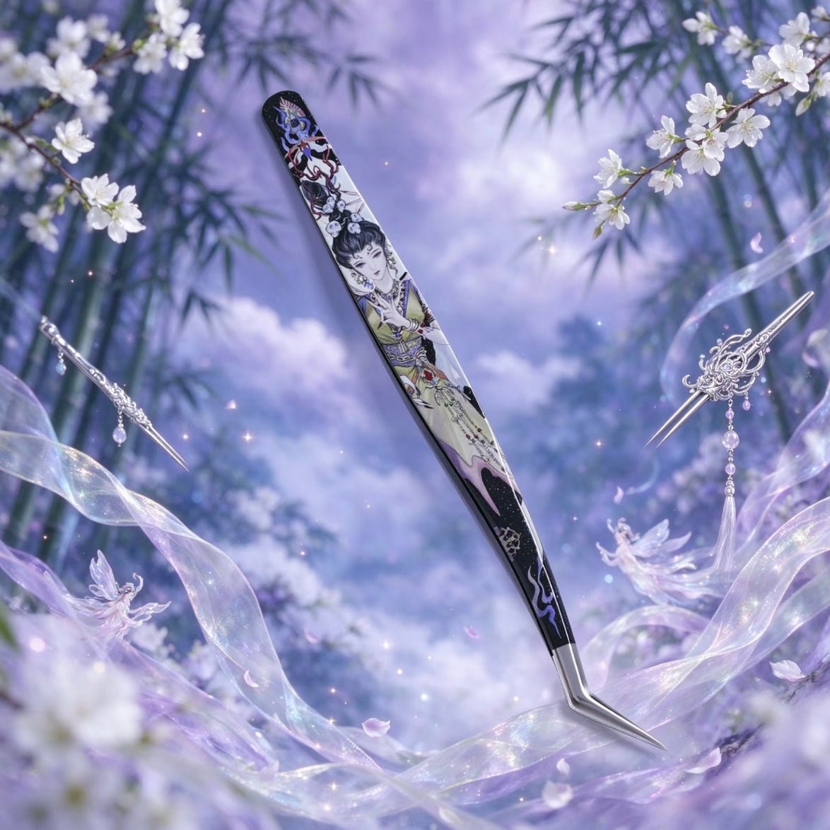 Dream Fold 1.0 Tweezers Kang Star – Golden Feather Tweezers / Kang Star- Dolphin-Style Tweezers - JoyJollyCrafts