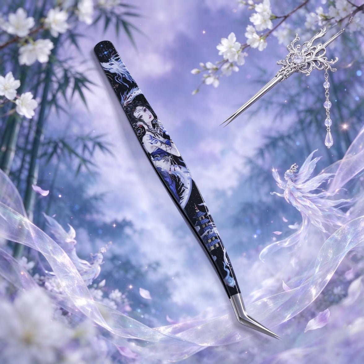 Dream Fold 1.0 Tweezers Kang Star – Golden Feather Tweezers / Kang Star- Dolphin-Style Tweezers - JoyJollyCrafts