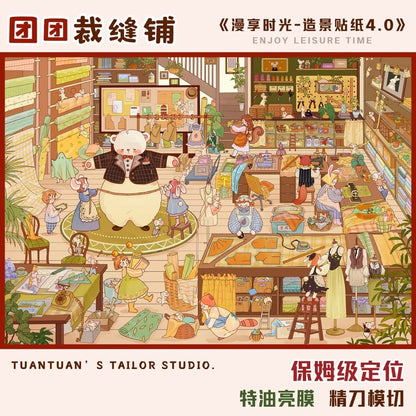 Enjoy Leisure TIme Vol. 4 Colorful Western Kitchen Tuantuan Tailor Shop Doll's Little Abode - L - JoyJollyCrafts