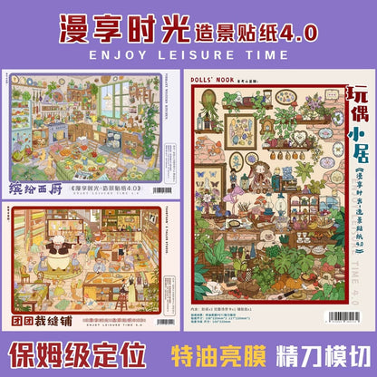 Enjoy Leisure TIme Vol. 4 Colorful Western Kitchen Tuantuan Tailor Shop Doll's Little Abode - L - JoyJollyCrafts