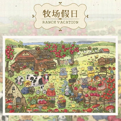 Forest Village Diary Ranch Holiday Garden Market Afternoon Tea Party - M - JoyJollyCrafts