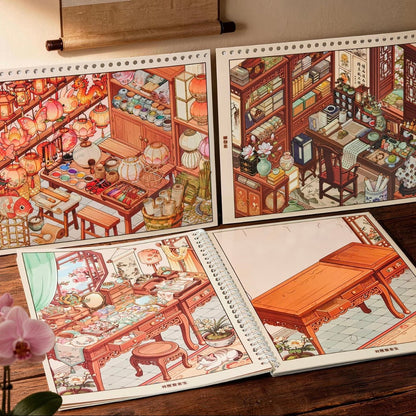 Four Corners, Myriad Scenes Ancient-Style Merchandise Collection Book - L - JoyJollyCrafts