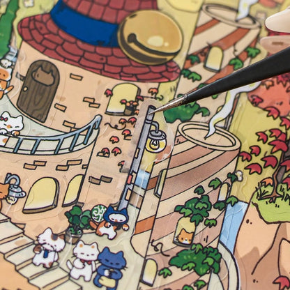 From Cats Begin Journey to the Misty Hidden Village Accidentally Entering the Kingdom of Cats - XL - JoyJollyCrafts