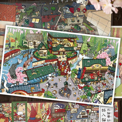 From Cats Begin Journey to the Misty Hidden Village Accidentally Entering the Kingdom of Cats - XL - JoyJollyCrafts