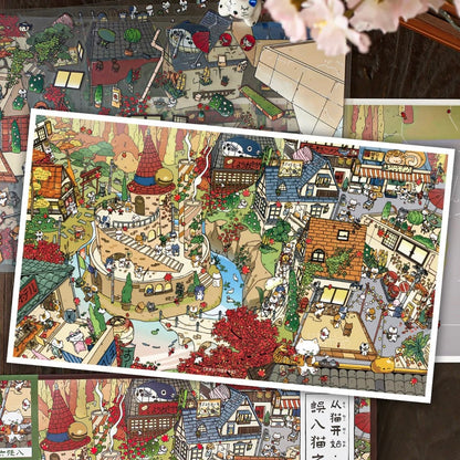 From Cats Begin Journey to the Misty Hidden Village Accidentally Entering the Kingdom of Cats - XL - JoyJollyCrafts