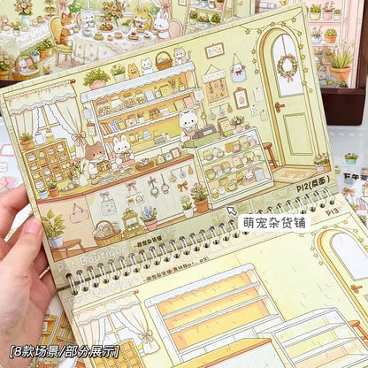 Fun Scene Sticker Book Collection Book - M - JoyJollyCrafts