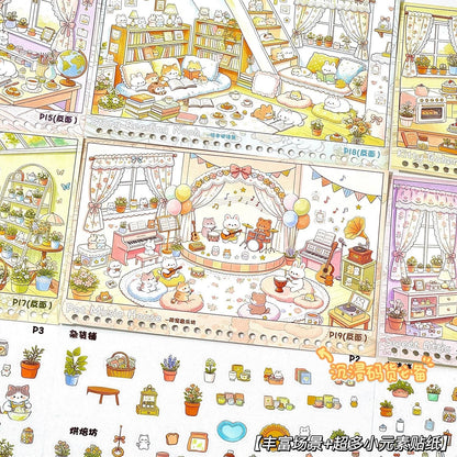 Fun Scene Sticker Book Collection Book - M - JoyJollyCrafts