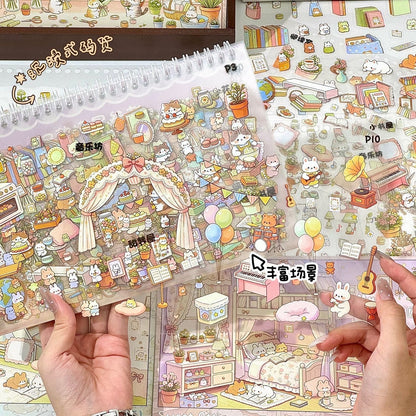 Fun Scene Sticker Book Collection Book - M - JoyJollyCrafts