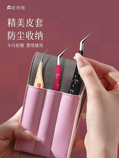 GuanGuan Black Ribbon Bow Black&Pink Ribbon Bow Pink Strawberry Dolphin Tweezers - JoyJollyCrafts