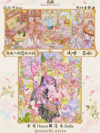Haven Vol. 2 Snowfall Showa Cat Town / Mrs. Mouse's Lace Workshop - XL - JoyJollyCrafts