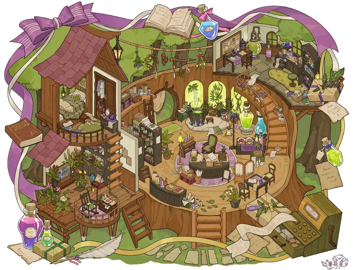 HeiBao Vol. 16 Forest Pharmacy / Rose Tea Party / Mushroom Kitchen / Jam Workshop - L - JoyJollyCrafts