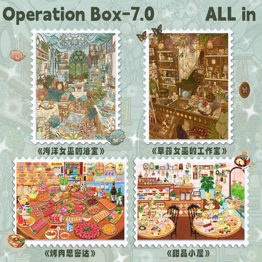 HEZIXINGDONG 7.0 Witch Series The Herbal Witch's Workshop / The Sea Witch's Bathroom - L - JoyJollyCrafts