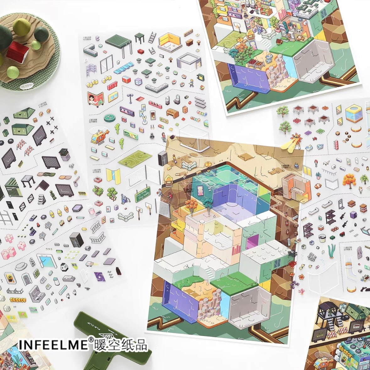 Infeel.me My Cozy room series 47.0 Underground town / Prehistoric Tribe - L - JoyJollyCrafts