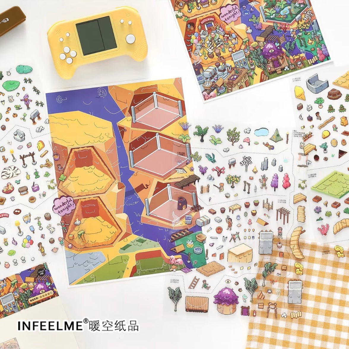 Infeel.me My Cozy room series 47.0 Underground town / Prehistoric Tribe - L - JoyJollyCrafts
