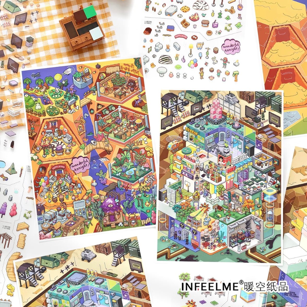 Infeel.me My Cozy room series 47.0 Underground town / Prehistoric Tribe - L - JoyJollyCrafts