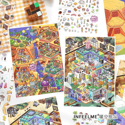 Infeel.me My Cozy room series 47.0 Underground town / Prehistoric Tribe - L - JoyJollyCrafts