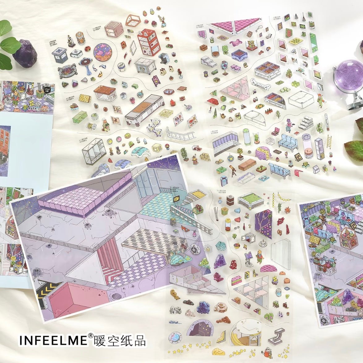 Infeel.me My Little Cabin 46.0 Berry Village / Galactic Inhabitants - L - JoyJollyCrafts