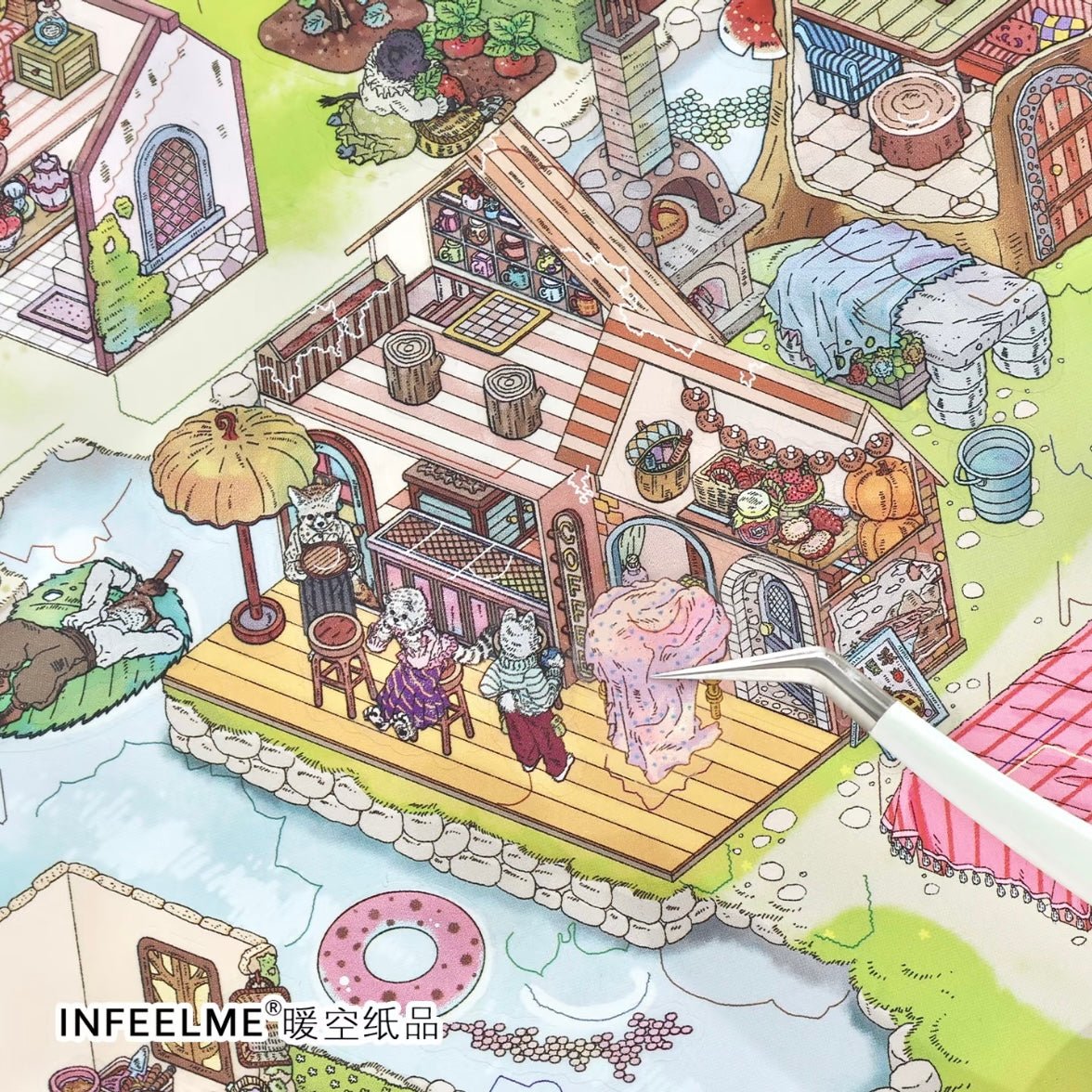 Infeel.me My Little Cabin 46.0 Berry Village / Galactic Inhabitants - L - JoyJollyCrafts
