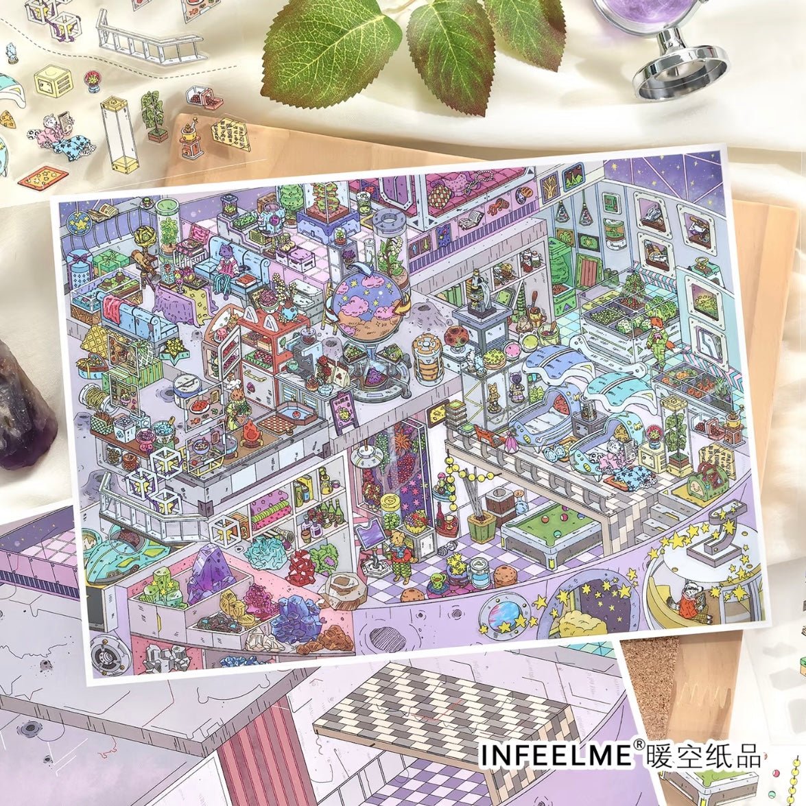 Infeel.me My Little Cabin 46.0 Berry Village / Galactic Inhabitants - L - JoyJollyCrafts