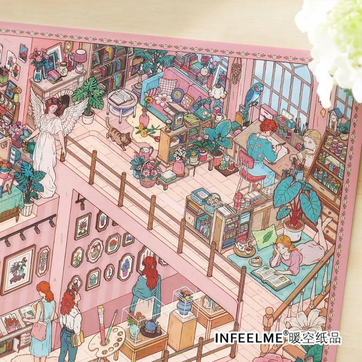 Infeel.me Open Today 67.0 Rose Art Studio - L - JoyJollyCrafts