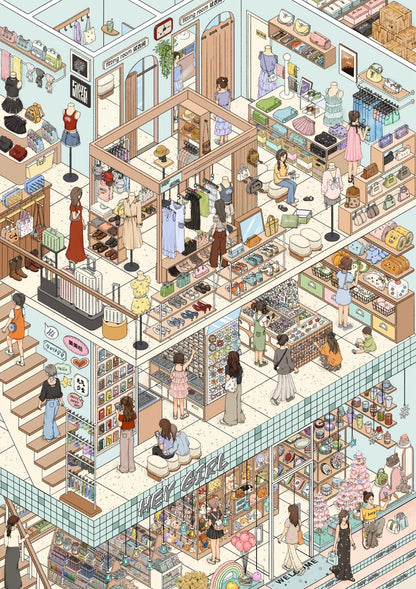 INK ISLE Vol. 7 Let's Soak Together Let's Go Hiking Let's Go Shopping Let's Get Beautiful - L - JoyJollyCrafts