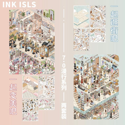 INK ISLE Vol. 7 Let's Soak Together Let's Go Hiking Let's Go Shopping Let's Get Beautiful - L - JoyJollyCrafts