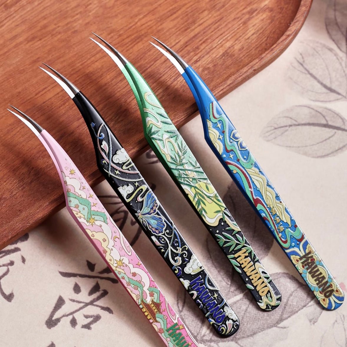 Kawano Dolphin-style tweezers Cloud Cherry Pavilion / Butterfly in the Clouds / Treasure Pavilion - JoyJollyCrafts