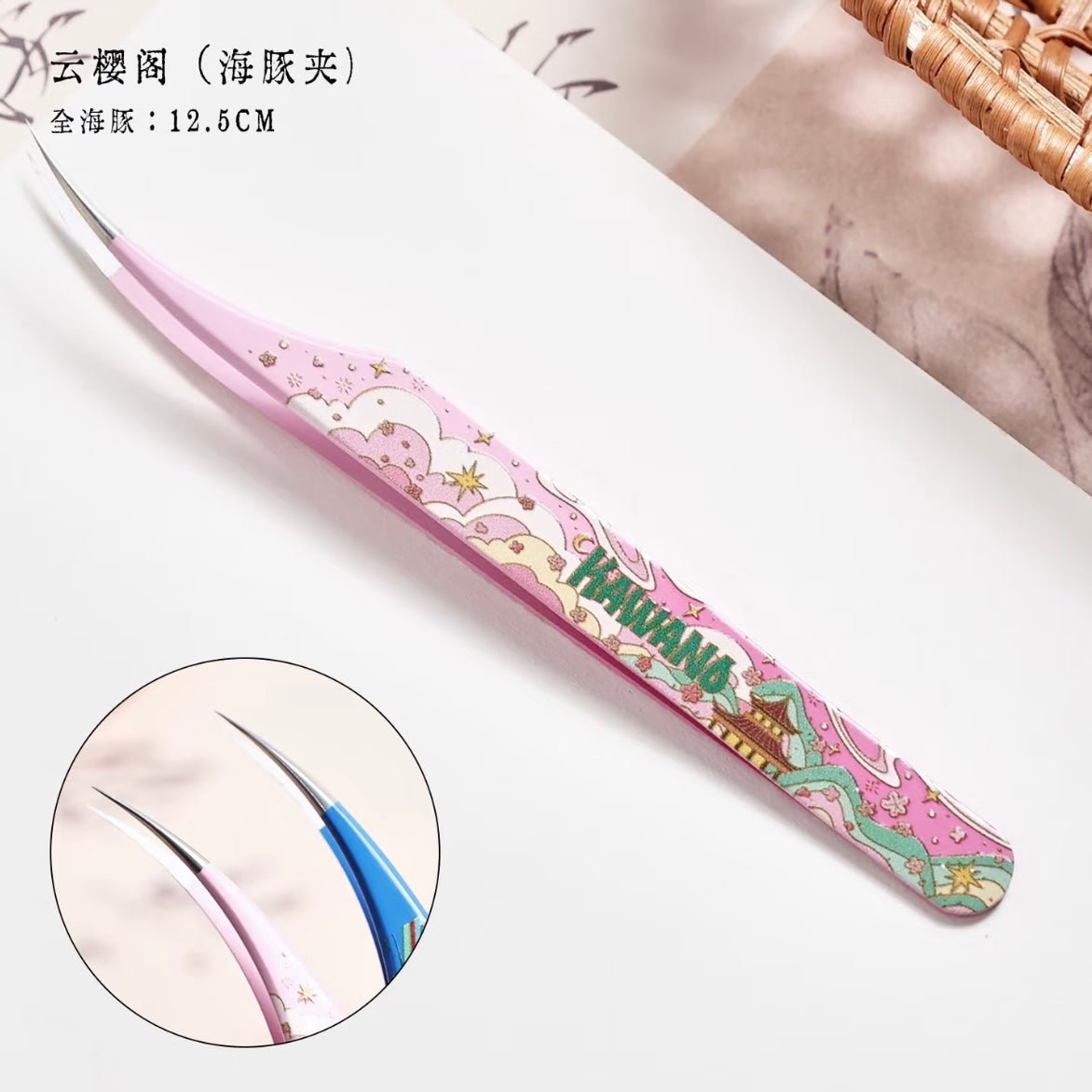 Kawano Dolphin-style tweezers Cloud Cherry Pavilion / Butterfly in the Clouds / Treasure Pavilion - JoyJollyCrafts