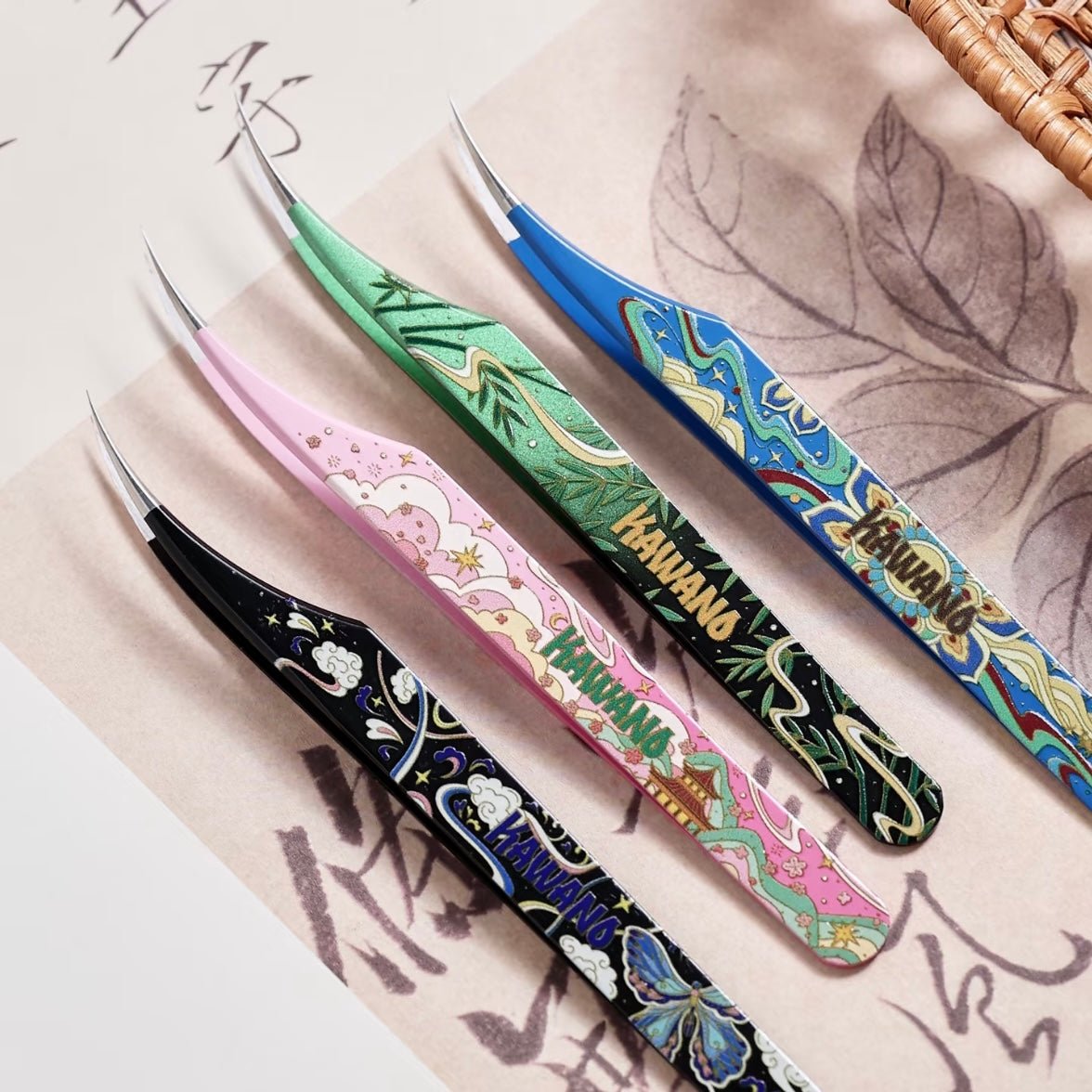 Kawano Dolphin-style tweezers Cloud Cherry Pavilion / Butterfly in the Clouds / Treasure Pavilion - JoyJollyCrafts