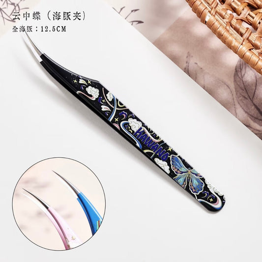 Kawano Dolphin-style tweezers Cloud Cherry Pavilion / Butterfly in the Clouds / Treasure Pavilion - JoyJollyCrafts