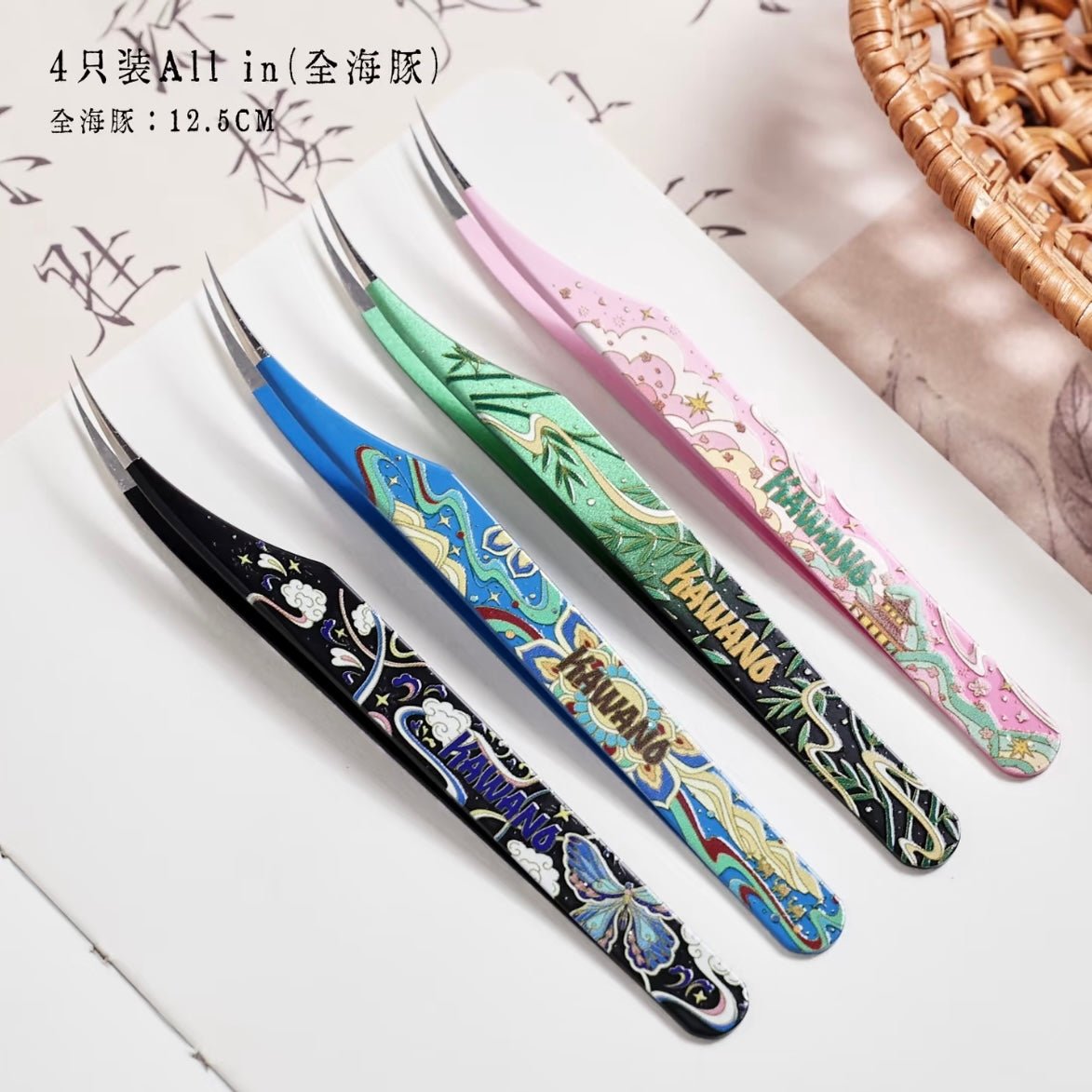 Kawano Dolphin-style tweezers Cloud Cherry Pavilion / Butterfly in the Clouds / Treasure Pavilion - JoyJollyCrafts
