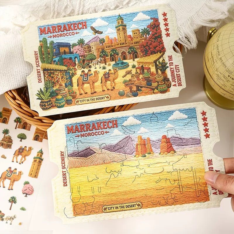 Ketchup Girl Journey Amidst Embroidery 2.0 Alpine Town / Marrakech-Akagi - M - JoyJollyCrafts