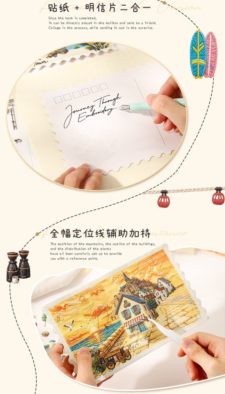 Ketchup Girl Journey Amidst Embroidery 2.0 Alpine Town / Marrakech-Akagi - M - JoyJollyCrafts