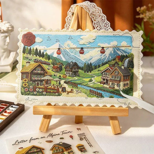 Ketchup Girl Journey Amidst Embroidery 2.0 Alpine Town / Marrakech-Akagi - M - JoyJollyCrafts
