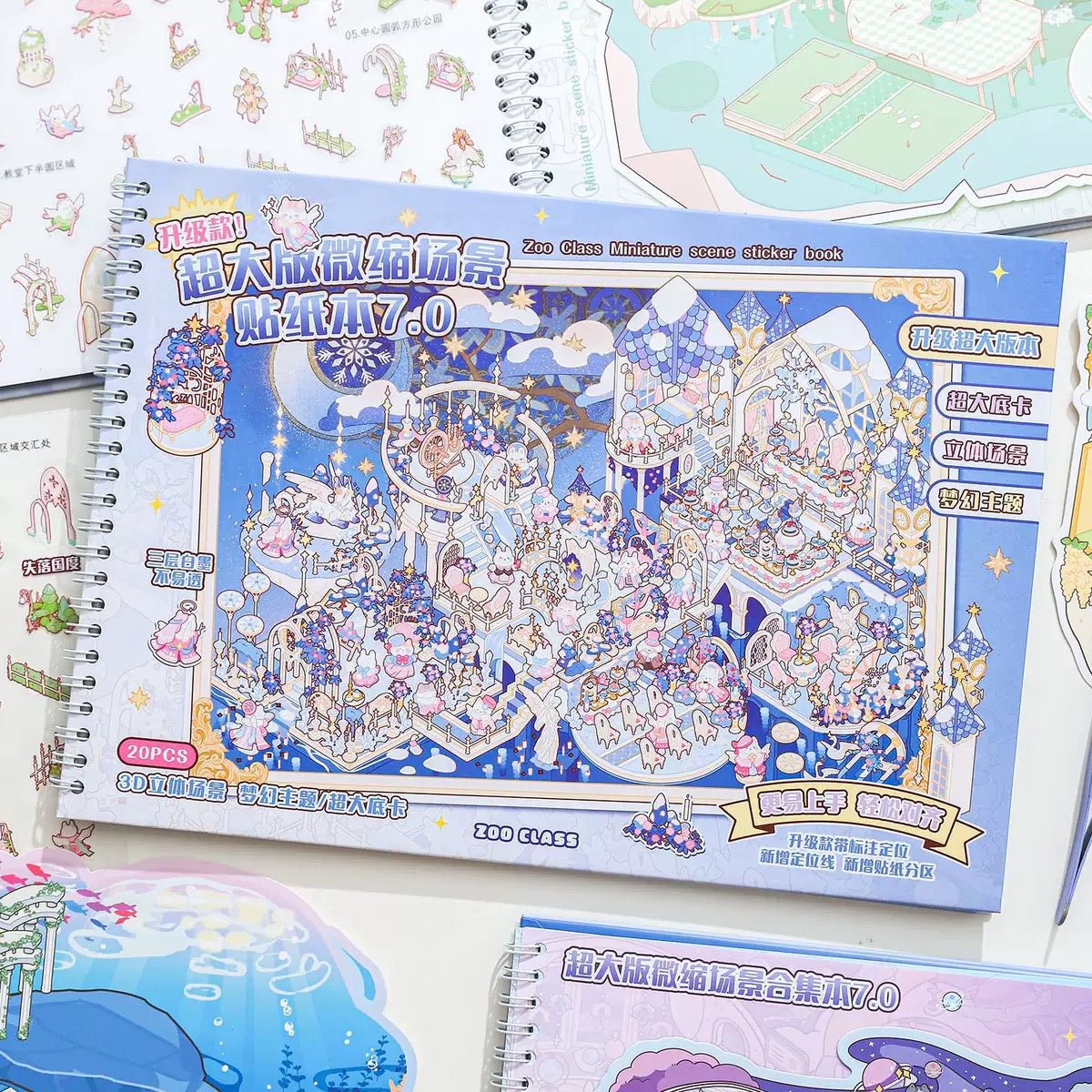 Large Miniature Scene Sticker Book Vol. 7 - L - JoyJollyCrafts