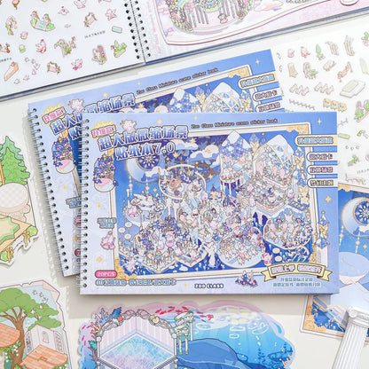 Large Miniature Scene Sticker Book Vol. 7 - L - JoyJollyCrafts