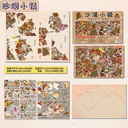 Large Series Vol. 2 Desert Town Commercial Street - XL - JoyJollyCrafts