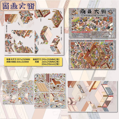 Large Series Vol. 2 Desert Town Commercial Street - XL - JoyJollyCrafts