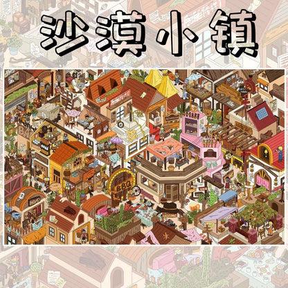Large Series Vol. 2 Desert Town Commercial Street - XL - JoyJollyCrafts