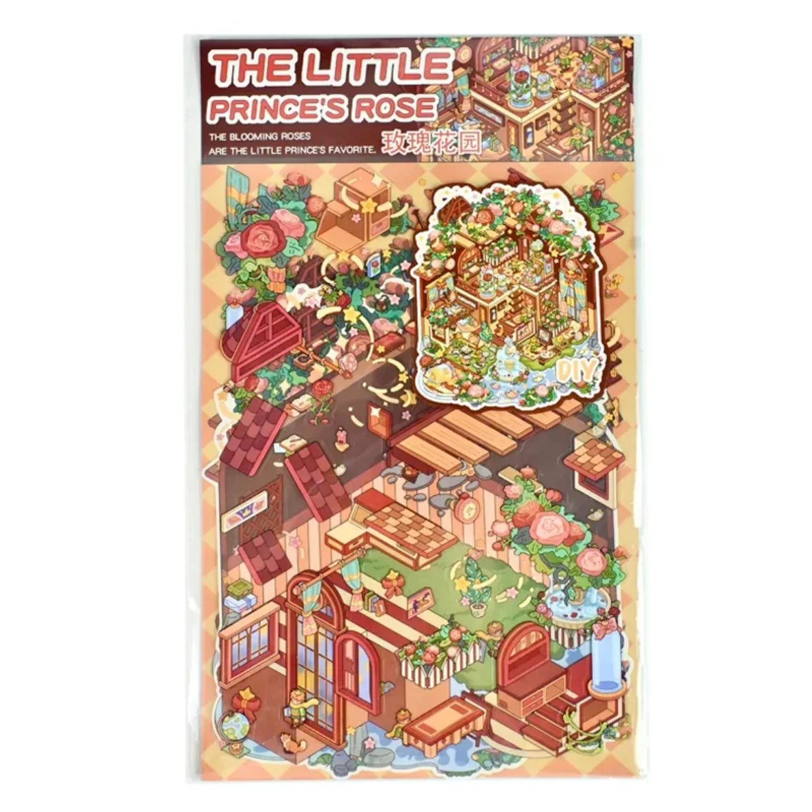Large Vol. 12 Little Prince Series The Geographer Rose Garden - M - JoyJollyCrafts