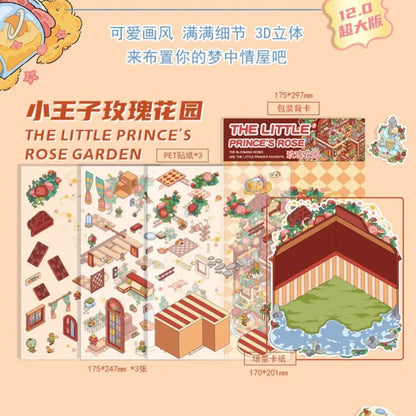 Large Vol. 12 Little Prince Series The Geographer Rose Garden - M - JoyJollyCrafts