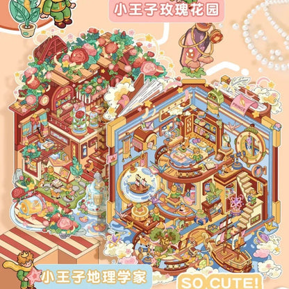 Large Vol. 12 Little Prince Series The Geographer Rose Garden - M - JoyJollyCrafts