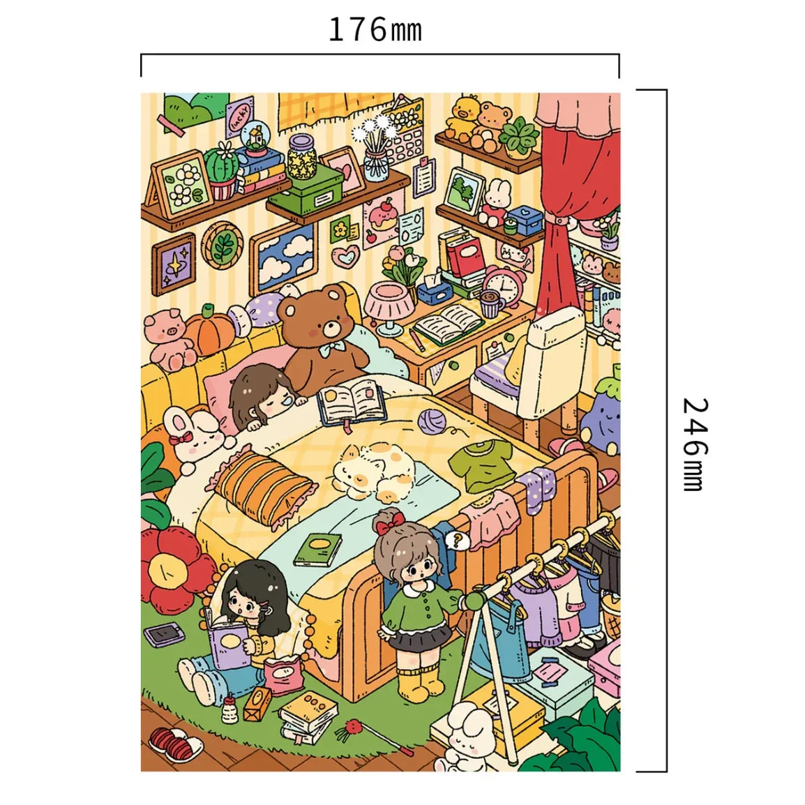 Large Vol. 20 Bedroom & Kitchen Series Busy Little Kitchen Cute Little Bedroom - L - JoyJollyCrafts
