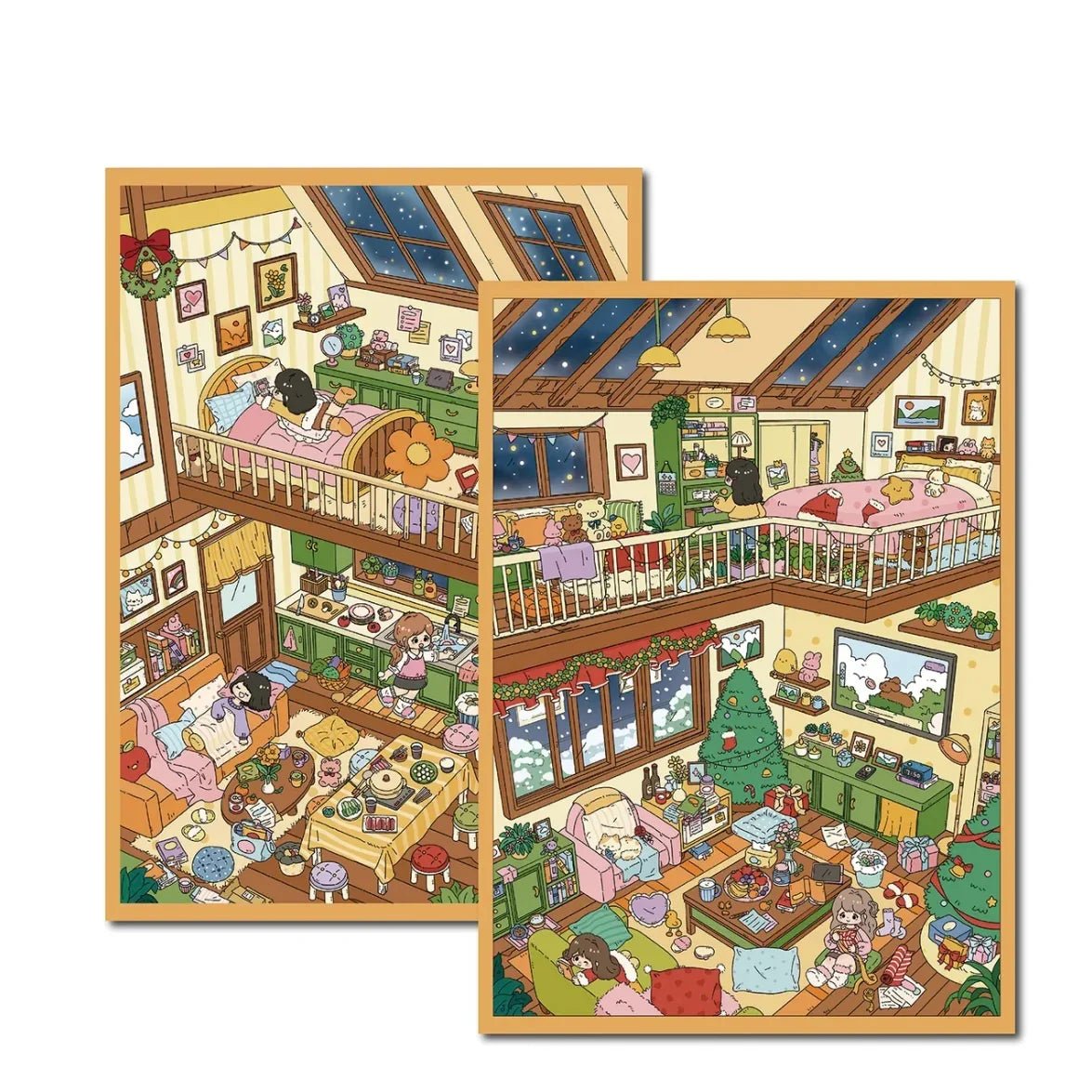 Large Vol. 30 Loft Apartment Series Cozy Bubbling Nest Fluffy Christmas Party - L - JoyJollyCrafts
