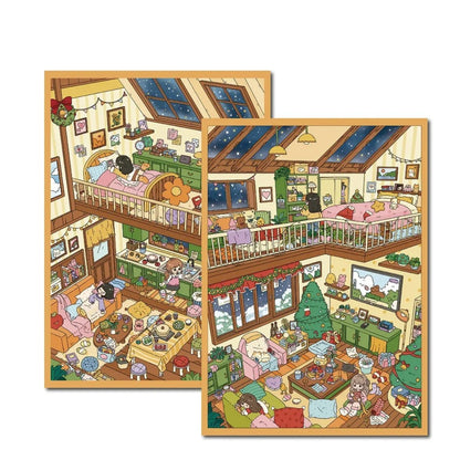 Large Vol. 30 Loft Apartment Series Cozy Bubbling Nest Fluffy Christmas Party - L - JoyJollyCrafts