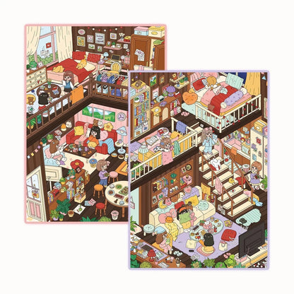 Large Vol. 38 Little Girl Attic Series Best Friends Time in the Attic Pajama Party in the Attic - L - JoyJollyCrafts