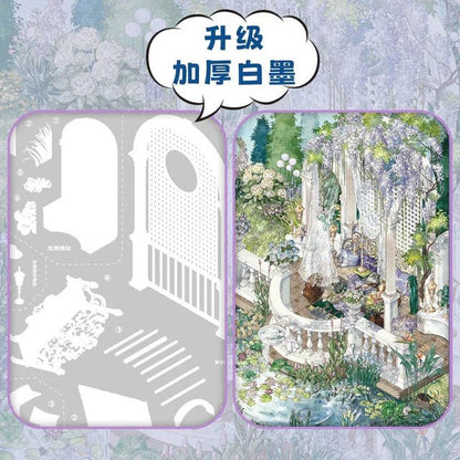 Large Vol. 39 Wisteria Courtyard Orchid Creek - L - JoyJollyCrafts