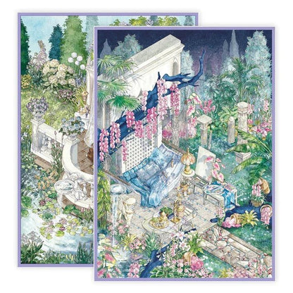 Large Vol. 39 Wisteria Courtyard Orchid Creek - L - JoyJollyCrafts