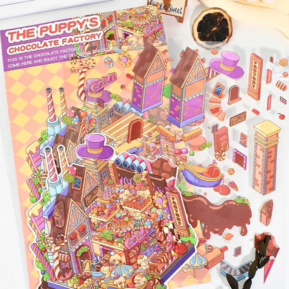 Large Vol. 5 Carrot Factory Chocolate Factory - M - JoyJollyCrafts